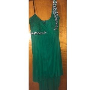 High Low one shoulder dress